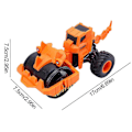 Miniatyrbillede 2 af 3: Dinosaur Børnelegetøj Dinosaur Ingeniørkøretøj Legetøj Bulldozer Gaffeltruck Model Legetøj Gaveuddeling Udsalg Zekai Orange