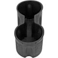Miniatyrbillede 5 af 5: til Tesla kopholderindsats, bilkopholderudvider sort midterkonsol kopbakke skridsikker 18,4*8,6*7,5 cm