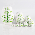 Miniatyrbilde 3 av 5: Russian Matryoshka Nesting Dolls Set - Håndlaget 10-delt pandaserie i malt tre - Tradisjonelle russiske dukker for gaver og leker