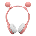 Pikkukuva 5 / 8: Lasten Bluetooth-kuulokkeet, taitettavat HiFi-stereokuulokkeet, lasten kuulokkeet mikrofonilla ja LED-valolla kotiin, matkoille, kouluun, pinkki