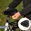 Miniatyrbillede 5 af 5: 3-pack sort vandtæt cykelsæde regnslag med elastik, cykelsadel beskyttelse
