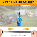 Miniatyrbillede 3 af 5: 20 Stykker Bungee Strammer, 150mm Fleksibel Bungee Elastik, Kugle Bungee Strammer, Holdbare Bungee Snore, til Bannere, Presenninger, Camping, Telte (Sort)_