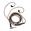 Miniatyrbilde 7 av 8: Øretelefonoppgraderingskabel 2 pins 0,78 mm 3,5 mm rettvinklet utskifting av ørepropper med mikrofon for AS10 AS06 ZST ZS3 ES4