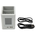 Miniatyrbild 1 av 8: 2-vägs laddningshubb PD snabbladdning färgskärm USB LCD batteriladdare för DJI Mini 3 drönare grå