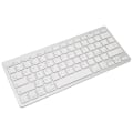 Miniatyrbillede 8 af 8: Trådløst tastatur Mini 78 taster Ultratynde bærbare hvide computertastaturer til Android til OS X til IOS til WindowsItalian