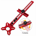 Miniatyrbilde 3 av 5: 4-i-1 Freserfresesporbrakett - Skapmaskinvare Jig Aluminium Freser Sirkelskjæringsjigg Punch-FreserfresbrakettB