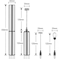 Miniatyrbilde 2 av 5: Elektrisk Melkeskummer USB Ladbar Mini - Dobbelt Hode Blender 11.3*4.2*22.5cm