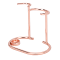 Miniatyrbillede 2 af 8: Barberstativ Sikkerhed Rustfrit Stål Moderne Design Rustfri Holdbar Lille bærbar barberbørsteholder til toilettet Rose Gold