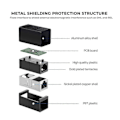 Miniatyrbilde 5 av 5: RJ45 Kobling, Skjermet Ethernet Kobling, 8P8C LAN Kobling Ideell Ethernet Skjøteadapter (CAT5/CAT5e/CAT6)