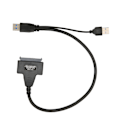 Miniatyrbillede 3 af 8: USB 3.0 til SATA-adapterkabel 5 Gbps transmissions-LED-indikator Auto Sleep SATA III-harddiskstik