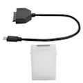 Miniatyrbild 5 av 8: TypeC SATA-adapter 2,5 tum USB 3.0 10G SSD HDD hårddiskdrivenhet kabelskyddsbox (vit)