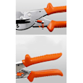Miniatyrbillede 3 af 5: Justerbar flervinklet geringssaks til Pe-plastik-, kork- og PVC-skæring (orange)