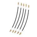 Miniatyrbillede 3 af 8: 5 stk Nylon Tailgut Tail Gut Tailcord med messing skrueforbindelse til 3/4 4/4 violin