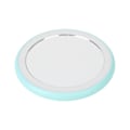 Miniatyrbilde 4 av 8: 12 stk LED-lysbrikker LED-belyst reisesminke speil rund form batteri versjon kompakt sminke speil frukt grønn