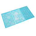 Miniatyrbillede 4 af 8: 3 stk Silk Screen Stencils til Polymer Clay Genanvendelige DIY Silk Screens til papirkort T-shirts Lærredsbriller 214 216 218
