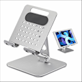 Miniatyrbillede 1 af 4: Tablet Stand - Justerbar Aluminium, Ipad Tablet Stand, Skrivebordsmontering Kompatibel Med Tablets