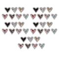 Miniatyrbillede 3 af 8: 35 STK Hjerteform Rhinestone Patches Skinnende Glitter Applikationer DIY Patches til tøj Sko Hatte Telefon Shell