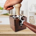 Miniatyrbillede 5 af 5: Kaffe tamper station, træ espresso tamper måtteholder, træ base til tamper evident station, espresso tamper måtte, egnet til 51/53/54/58 mm tam