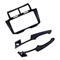 Miniatyrbilde 6 av 8: Bilde Fascia 2DIN Radio Stereo Dash CD Ramme Panel Erstatning for Yaris Vitz Platz 2005‑2011 Svart