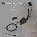 Pikkukuva 5 / 8: Melua vaimentava Call Center Headset Mukava puhelinkuuloke - 3,5 mm:n pistoke