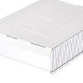 Miniatyrbillede 5 af 8: Transparent Under Table Invisible Organizer Under Desk Mounted Sliding Pull Out Drawer Under Desk Invisible Drawer Medium 21x6x17cm