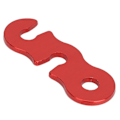 Miniatyrbilde 5 av 8: 10 stk telttaujuster i aluminiumlegering med 3 hull