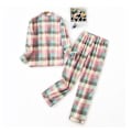 Miniatyrbilde 4 av 5: Koselig Flanell Pyjamassett - Dame Nattøy for Høst/Vinter M rosa