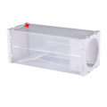 Miniatyrbilde 3 av 8: Musefelle Hvit Transparent Kompakt Sammenleggbar Sensitiv Pedal PP Material Rottefanger Bur for Hjem