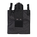 Miniatyrbild 1 av 8: Dump Drop Pouch Multifunktionell Nylon Bärbar Fällbar Återvinningsväska Midjehängande Återvinningsväska för Utomhus Svart