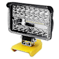 Miniatyrbillede 1 af 4: 204w LED Arbejdslampe 8600 Lm Lommelygte Til Dewalt Xr 18v 20v Lithium Batteri 4 tommer