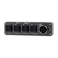 Miniatyrbild 7 av 8: Minitangentbord 4 tangenter 1 knopp USB eller BT Blue Switch Plug and Play Programmerbar knappsats med bakgrundsbelyst för Gaming Office Media