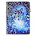Miniatyrbild 2 av 5: För Huawei Enjoy Tablet 2 10.1 / Matepad T 10s Färgad Ritning Horisontell Flip PU Läderfodral Med Hållare & Kortfack & Plånbok Zekai Mån Varg