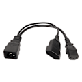 Miniatyrbillede 8 af 8: IEC320 C13 og EU-stik til IEC320 C20-strømledning IEC320 C13 og EU-hunstik til IEC320 C20 Y Splitter-strømledning 12,6 tommer
