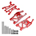 Pikkukuva 2 / 8: Alumiiniseos etu- ja takaylä- ja alatukivarret Traxxas 1/10 MAXX 2.0 RC-autoon, punainen