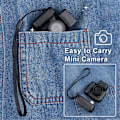 Miniatyrbillede 1 af 5: Monoreflexes Style Mini Kamera HD1080P CMOS Med LCD Skærm Hvid