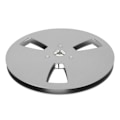 Miniatyrbilde 3 av 8: 1/4 7 tommers tom spole i aluminiumlegering, universell 3 åpne hull, opptakspole, erstatningsspole, opptaksåpningsmaskindel, sølv