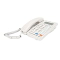 Miniatyrbillede 6 af 8: C199 Fastnettelefon Hjem Kablet Fastnet Kontor Telefon med Ledning Skrivebord Stor Skærm Hvid