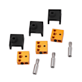 Miniatyrbild 8 av 8: 3 set 3D-skrivardelar silikonstrumpa aluminium värmeblock rostfritt stål hals för MK7 MK8