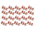 Pikkukuva 4 / 8: 20 sarjan messinkiset niitit, hapettumisenesto, ruusukullanväriset matkatavaroiden rautaosat, käsilaukkujen, kenkien tarvikkeet, koko 8x7 mm