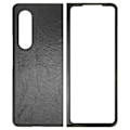 Miniatyrbild 1 av 8: Business Läder Telefonfodral för Galaxy Z Fold 3 Dammsäker Fällbar Skärm Telefonfodral Svart