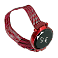 Miniatyrbild 5 av 8: Kvinnor LED watch LED-pekskärm Stor skärm Slitstark legering Modedesign Digital LED- watch för flicka Kvinnor Vuxen Röd