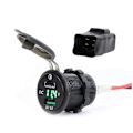 Miniatyrbilde 1 av 5: Motorsykkel USB-lader med spenningsdisplay for