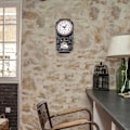 Miniatyrbild 6 av 8: Elegant stil rektangulär väggklocka snygg hängande klocka för vardagsrumsbar prydnad
