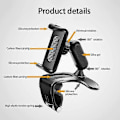 Miniatyrbillede 2 af 5: 360-Clamp Dashboard Mobil Biltelefonholder Monteringsstander Vugge GPS Universal