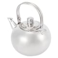 Miniatyrbild 4 av 8: 304 Rostfritt Stål Tekanna Platt Botten Induktionskokare Vattenkokare Tekanna med FilterSilver 14cm 1L