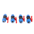 Miniatyrbillede 3 af 8: 4 stk. PE lige kugleventil afspærringsventil til hjem og have rør fittings tilbehør 1/2in