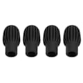 Miniatyrbillede 7 af 8: 4 stk silikone trommestikker spidser Silent Practice Drum Mute Dampener Percussion Accessories Sort
