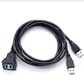 Miniatyrbillede 4 af 4: USB 3.0 Flush Mount Dashboard USB 3.0 til Bil Båd Motorcykel Dobbelt Port Firkantet 1m