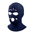 Miniatyrbild 1 av 8: 3-håls Balaclava Stickad Ansiktsmask Höst Vinter Andningsbar Varm Skidmask för Män Kvinnor Utomhus Cykling Skidåkning Löpning