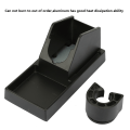 Miniatyrbillede 6 af 8: 1 stk aluminiumslegering sort loddekolbe stationsholder og støtte af stor varmeafledning-sort